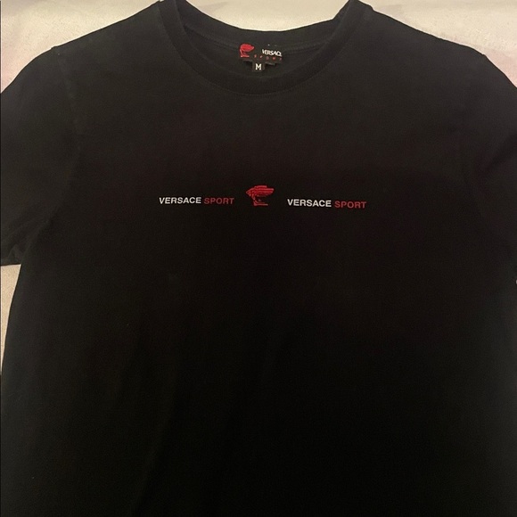 Versace Black and Red Sport Tee - Picture 3 of 7